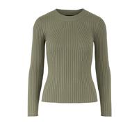 PIECES Women's Pccrista Ls O-Neck Knit Noos Bc Jumper, Deep Lichen Green, M