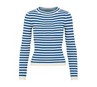PIECES Women's PCCRISTA LS O-Neck Knit NOOS BC Long Sleeve Top, Princess Blue, M