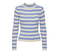 PIECES Women's Pccrista LS O-Neck Knit Noos Bc Sweater, Hydrangea 1, XS