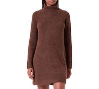PIECES Women's Pcellen Ls High Neck Knit Dress Noos Bc, Chicory Coffee, M