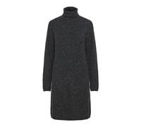 PIECES Women's Pcellen Ls High Neck Knit Dress Noos Bc, Dark Grey Blend, L
