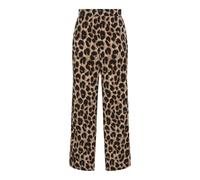 PIECES Women's Pcgurla Hw Pants Noos Bc, Black/AOP:Leo, XL