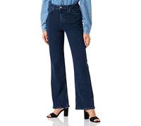 PIECES Women's Pcholly Hw Wide Jeans Db Noos Bc, Dark Denim Blue, 30W x 32L