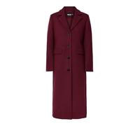 PIECES Women's Pcjadine Long Coat, Tawny Port, L