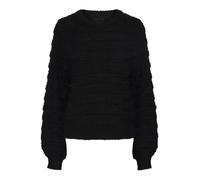 PIECES Women's Pcjayda LS O-Neck Knit Noos Jumper, Black, L