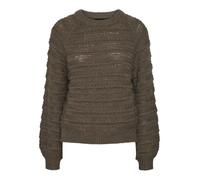 PIECES Women's Pcjayda LS O-Neck Knit Noos Jumper, Morel, S