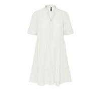 PIECES Women's Pcjeanita SS Dress, Cloud Dancer, L