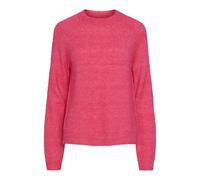 PIECES Women's PCJULIANA LS O-Neck Knit NOOS BC Sweater, Beetroot Purple, S