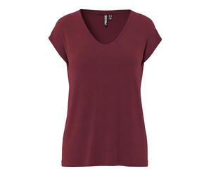 PIECES Women's Pckamala Noos Bc Tee T-Shirt, Tawny Port, XS