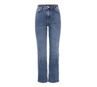 PIECES Women's Pckelly Hw Straight Jeans Mb402 Noos, Medium Blue (Medium Blue Denim), 32W x 32L