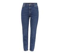 Pieces Women's Pckesia Mom Hw Ank Jns Db327-vi Bc Jeans, Dark Blue Denim, 12 UK