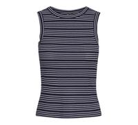 PIECES Women's Pckiane Tank Top Bc, Cloud Dancer/Stripes: Maritime Blue, XS