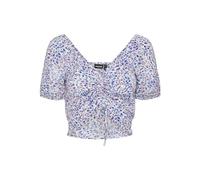 PIECES Women's Pckiciana Ss Top Bc Short-Sleeved Blouse, Hydrangea/AOP:, M
