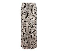 PIECES Women's Pckimmie Hw Pants Bc Fabric Trousers, Silver Gray/AOP: Graphic, L