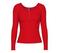 PIECES Women's Pckitte LS Top JRS Noos Bc, Goji Berry, L