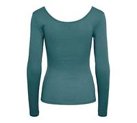 PIECES Women's Pckitte Ls Top Noos Bc Long Sleeve, Trooper, Large