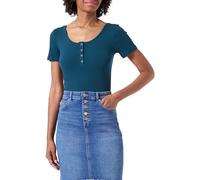 PIECES Women's Pckitte Ss Top Noos Bc T-Shirt, Reflecting Pond, L