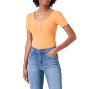 PIECES Women's Pckitte SS Top Noos T-Shirt, Tangerine, L