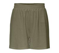 PIECES Women's Pckylie Hw Noos Shorts, Deep Lichen Green, XS