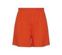 PIECES Women's Pckylie Hw Noos Shorts, Tangerine Tango, XS