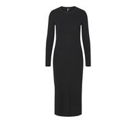 Pieces Women's Pckylie Ls O-Neck Midi Dress Noos, Black, XL