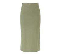 PIECES Women's Pckylie Mw Midi Skirt Noos Skirt, Deep Lichen Green, M