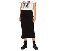 Pieces Women's Pckylie Mw Midi Skirt Noos, Black, M