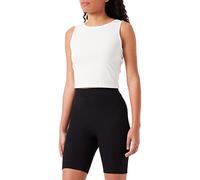 PIECES Women's Pckylie Sl Crop Top Noos, Cloud Dancer, XL