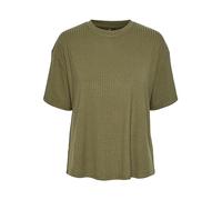 PIECES Women's Pckylie SS Oversized Tee Noos T-Shirt, Deep Lichen Green, XS