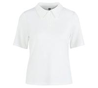 PIECES Women's PCKYLIE SS Polo Tee NOOS T-Shirt, Cloud Dancer, X-Small