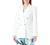 PIECES Women's Pckyza Oversized Blazer Bc, Cloud Dancer, 18