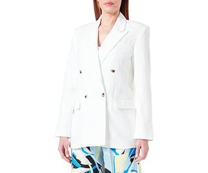 PIECES Women's Pckyza Oversized Blazer BC, Cloud Dancer, 18