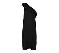 PIECES Women's PCLARA ONE Shoulder MIDI Dress BC, Black, L