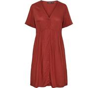 PIECES Women's PCLAURA SS Dress BC, Burnt Henna, M