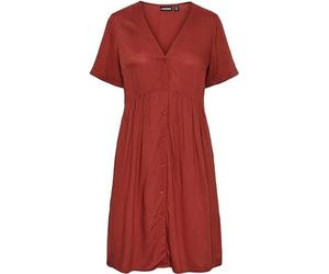 PIECES Women's PCLAURA SS Dress BC, Burnt Henna, M