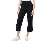 PIECES Women's Pclena Hw Cropped Pants Fabric Trousers, Black, M