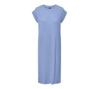 PIECES Women's Pclena Ss Midi Dress, Hydrangea, L