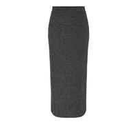 PIECES Women's Pclina Hw Ancle Skirt Mm, Black, XS