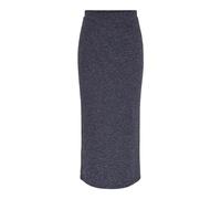 PIECES Women's Pclina Hw Ancle Skirt Mm, Maritime Blue, S