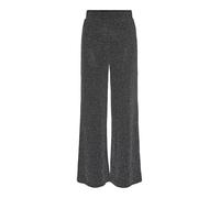 PIECES Women's Pclina Hw Wide Pants Fabric Trousers, Black, S