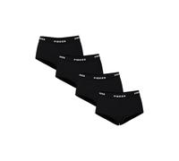 PIECES Women's Pclogo Lady 4 Pack Solid Noos Bc Boxer Shorts, Black, XL