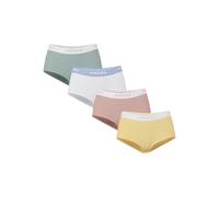 PIECES Women's Pclogo Lady 4 Pack Solid Noos Bc Boxer Shorts, Jadeite/Detail:4 Pack W Jade Ghaz Misr Bwhi, XS