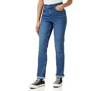 PIECES Women's PCLUNA Straight HW DB327 NOOS BC Jeans, Dark Blue Denim, 31/32