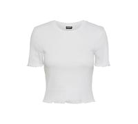 PIECES Women's Pcmaddy Ss Short Top Bc T-Shirt, Bright White, XL