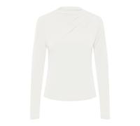 PIECES Women's Pcmadison Ls Draped Top Noos Bc Longsleeve T-Shirt, Cloud Dancer, XL