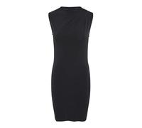 PIECES Women's Pcmadison Sl Draped Dress Noos Bc, Black, M