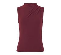 PIECES Women's Pcmadison Sl Draped Top Noos Bc, Tawny Port, M
