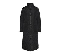 PIECES Women's Pcmailey Long Quilted Jacket Noos Bc Coat, Black, S
