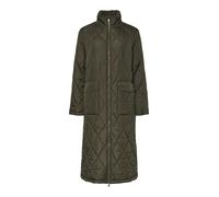 PIECES Women's Pcmailey Long Quilted Jacket Noos Bc Coat, Forest Night, L