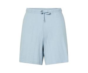 PIECES Women's Pcmarie Hw Pointelle Shorts Pwp JRS, Cashmere Blue, XS